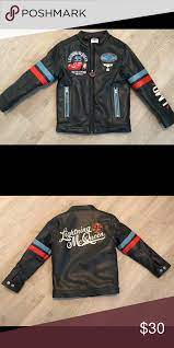 Lightning Mcqueen Jacket Jackets Faux Leather Jackets Nerd Fashion