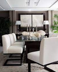 Noir Blanc Un Style White Dining Room House Interior Dining Room Inspiration