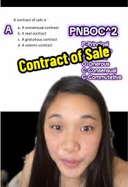Understanding Characteristics of a Contract of Sale