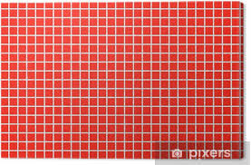 Keramische tradition und technische innovation: Leinwandbild Fliesen Fliesen Rot Rot Pixers Wir Leben Um Zu Verandern