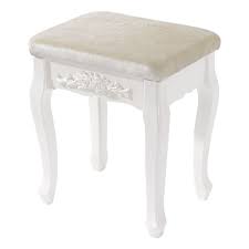 Schminkhocker Sitzhocker Polsterhocker Landhaus Hocker Mdf Holz Kunststoff Hocker Fur Schminktisch Barock Design Cremeweiss Mb6014 Home Decor Decor Home