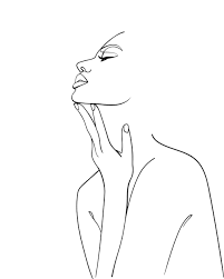 Simple canvas paintings, diy canvas art easy aesthetic paintings . Premium Vector One Line Drawing Woman Modern Minimalism Art Vector Illustration