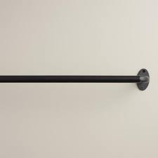 Curtain Rods Amp Holdbacks World Market Industrial Curtain Rod Black Curtain Rods Curtain Rods