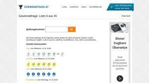 Win2day gewinnabfrage mit quittungsnummer für lotto euromillionen toto bingo toitoitoi zahlenlotto joker quittungsnummer eingeben. Gewinnabfrage Lotto 6 Aus 45 Osterreich Gewinnzahlen