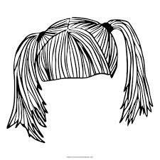 Children activities, more than 2000 coloring pages Pigtail Hair Coloring Page Free Printable Coloring Pages For Kids