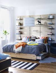 Une Idee Pour L Amenagement Du Lit Ajouter Plus Etageres Au Dessus Du Lit 339 00 160x202 Cm 150 00 Tete De Lit Ikea Tete De Lit Ikea Mandal Ikea Mandal