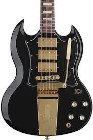 The gibson kirk douglas sg was born out of a collaboration between kirk and gibson to design a guitar that would fit his needs. Gibson Kirk Douglas Signature Sg Electric Guitar Ebony Sweetwater