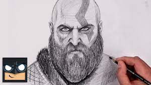 How To Draw Kratos | God of War Sketch Tutorial (Step by Step) - YouTube