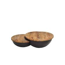 Coffee tables with storage come with a world of advantages for home owners. Chehoma Round Coffee Table With Storage Inside