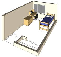 Leach Hall Room Model Single Occupancy Hall Room Room Floor Plans