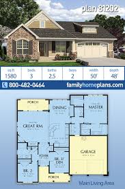 Traditional Style House Plan 81202 With 3 Bed 3 Bath 2 Car Garage Family House Plans House Plans Modern Floor Plans