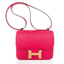 Hermes Constance 24 Bag Rose Extreme Epsom Leather Gold Hardware New W Box Hermes Constance Hermes Constance Bag Bags