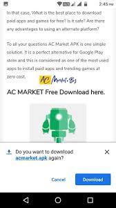 How To Download Ac Market Acmarket Biz Marketing App Free Games