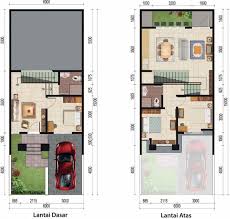 Gambar denah rumah type 60 dan ukurannya freewaremini via frewaremini.com. Inspirasi Denah Rumah 2 Lantai Type 36 Dan Panduan Pembagian Ruang