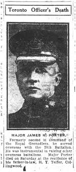 Porter, James Herbert: Major