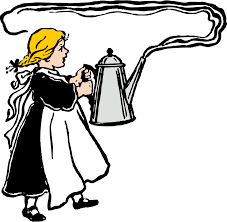 You can download the coffee pot cliparts in it's original format by loading the clipart and clickign the downlaod button. Free Clip Art Girl Carries Big Steaming Coffee Pot By Johnny Automatic