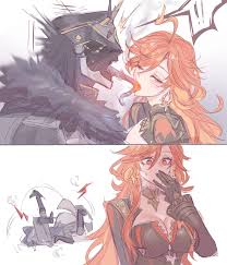 Capitano (Genshin Impact) - Mavuika and GnarlyPzOfBread fan art