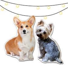 Pawjoy is the creator of custom shaped pet pillow. Personalized Dog Picture Pillow With Your Dog S Picture On It Pawjoy
