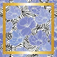 ☆plastic flowers are uv resistant and vivid realistic, can be put anywhere the hot/cold weather kills much fresh flowers and always vibrant and alive with you. Shawl With Violet Flowers In A Gold Frame Isolated Purple Flowers On A Black And White Graphic Background Seamless Pattern For Textiles And Paper Royalty Free Cliparts Vectors And Stock Illustration Image
