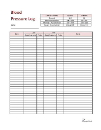 Blood Pressure Log Printable Pdf Download Blood Pressure