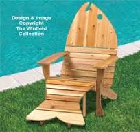 Adirondack Fish Chair-Ottoman Plans