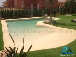 Fotos Y Proyectos Piletas De Arena La Playa En Tu Casa Beach Entry Pool Swimming Pools Backyard Small Backyard Pools