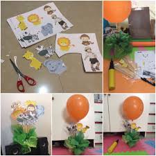 Birthday Party Table Decorations Diy Diy Balloon Decor Table Centerpiece Jungle Safari Theme Birthday Party Diy Baby Shower Decorations Safari Party Decorations Jungle Party Decorations Diy