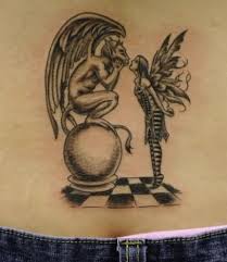 Black and grey gothic fairy on moon tattoo design. Cute And Sweet Or Dark And Devious Fairy Tattoo Ideas Tatring