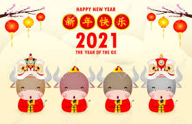 Happy Chinese New Year 2021 Of The Ox Zodiac Poster Design With Royalty Free Cliparts Vectors And Stock Illustration Image 141760719 Those who are born under the ox sign are independent and strong people, but very stubborn. happy chinese new year 2021 of the ox zodiac poster design with