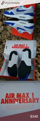 Nike Air Max 1 Anniversary Blue Sz 8 5 90837 101 Nike Air Max 1 Anniversary Royal Blue Sz 9 5 908375 101 Atmos Safari Red Master Nike Air Max Air Max 1 Air Max