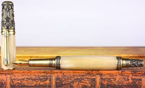 Image result for mammoth bone inlay fountain pen