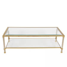 5 out of 5 stars with 1 ratings. Two Tier Brass Bevelled Glass Coffee Table 109375