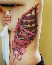Rib cage tattoos with lettering or names are amazing for women and men. Best Rib Cage Tattoos For Women Andreja S Illustration Studies