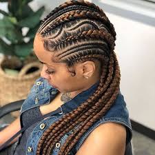 50 Cool Cornrow Braid Hairstyles To Get In 2020 In 2020 Cornrows With Extensions Braided Hairstyles Hair Styles
