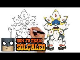 Solgaleo è un pokémon leggendario di tipo psico/acciaio introdotto in settima generazione. How To Draw Solgaleo Pokemon Art Tutorial Safe Videos For Kids