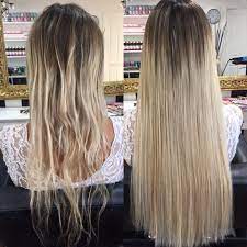 See our beautiful gallery of before & afters hair extensions. Hair Extensions For Very Fine Thin Short Hair Before And After On Top Sondil Com