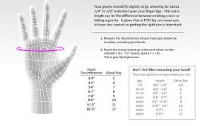 Junior Goalie Glove Size Chart Batting Glove Hand Size Chart