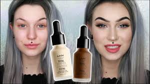 New Nyx Total Control Drop Foundation Wear Test First Impression Review