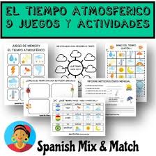 Previsión del tiempo para hoy, mañana y los próximos días. El Tiempo Atmosferico 9 Actividades Y Juegos De Vocabulario En Espanol