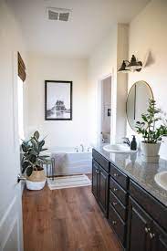 I actually love my chalk paint laminate countertops, they are a fast solution to replace bathroom counters! Diy Bathroom Makeover On A Budget Part 1 Chalk Paint Cabinets Flooring And New Fixtures
