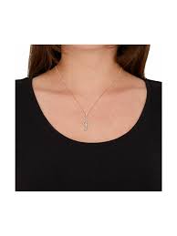 Die kette ist aus 925 silber mit einem schönen marienkäfer anhänger.die kette wurde kaum getragen. Amor Kette Mit Anhanger Fur Damen Sterling Silber 925 Zirkonia Notenschlussel Klingel