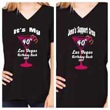 40th Birthday Squad T Shirts Personalized Birthday Bash Shirts Custom Birthday Crew Tshirts Customize With Age And Desti Custom Birthday Shirts 40th Birthday Shirts 50th Birthday Shirts