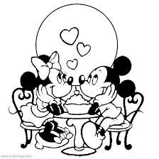 1,768 valentine printable tags for crayons. Disney Valentines Day Coloring Pages Love Of Mickey Mouse And Minnie Mouse Xcolorings Com