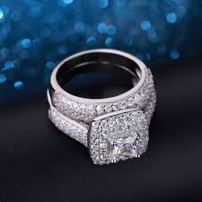 Designing a custom wedding ring is a great way to express your personal style, and to ensure that your ring is truly unique. Luxury Big Wedding Ring Set For Women 925 Sterling Silver