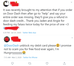 Lesson Of The Day Don T Scam Doordash Stolen From R Iamatotalpieceofshit Doordash