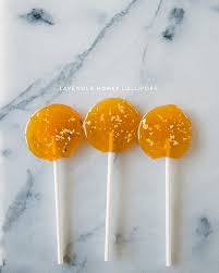 Arrange 4 candies in the bottom of each mold. Lavender Honey Lollipops The Kitchy Kitchen