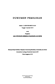 2 november 2020 jam 12 00 tengah hari. Pdf Standar Dokumen Pemilihan Jasa Lainnya Tender Pascakualifikasi D O K U M E N P E M I L I H A N Rahil Amali Academia Edu