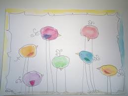 Alina Burinskaite Funny And Easy Painting Colourfull Birds For Easter Paintings Watercolor Paintings Easy Easy Paintings