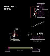 Steel Sliding Door Detail Dwg Google Search Door Detail Sliding Doors Sliding Door Window Treatments