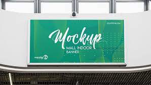 Download Mall Indoor Banner Psd Mockup For Outstanding Banner Advertising Across Shopping Malls Departmental Stores Indoor Banner Website Banner Banner Advertising